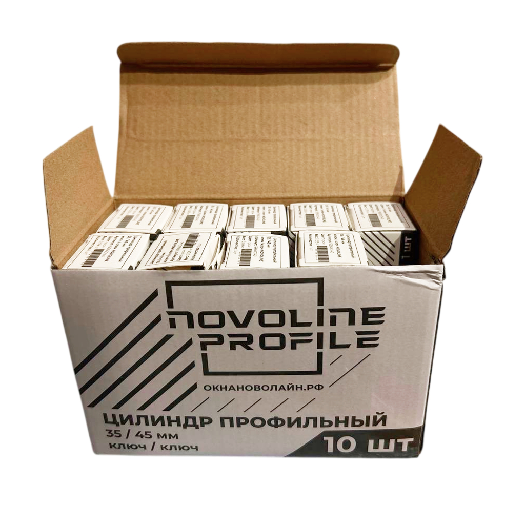 Цилиндр профильный NOVOLINE ОПТИМА, 35/45 мм, ключ/ключ