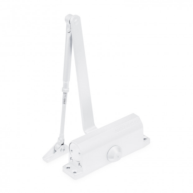 Доводчик NOTEDO DC-080-НО с ФОП, EN2/3/4/5, 110 кг, 1200 мм, RAL 9016 белый Доводчик NOTEDO DC-080-НО с ФОП, EN2/3/4/5, 110 кг, 1200 мм, RAL 9016 белый