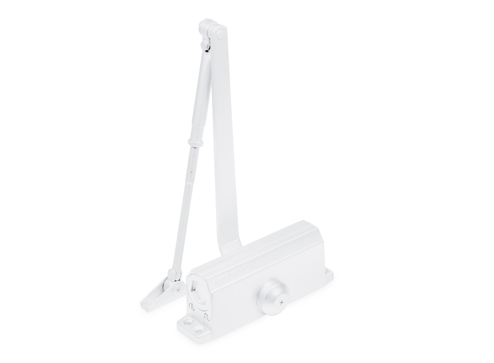 Доводчик NOTEDO DC-100, EN3/4/5, 120 кг, 1250 мм, RAL 9016 белый