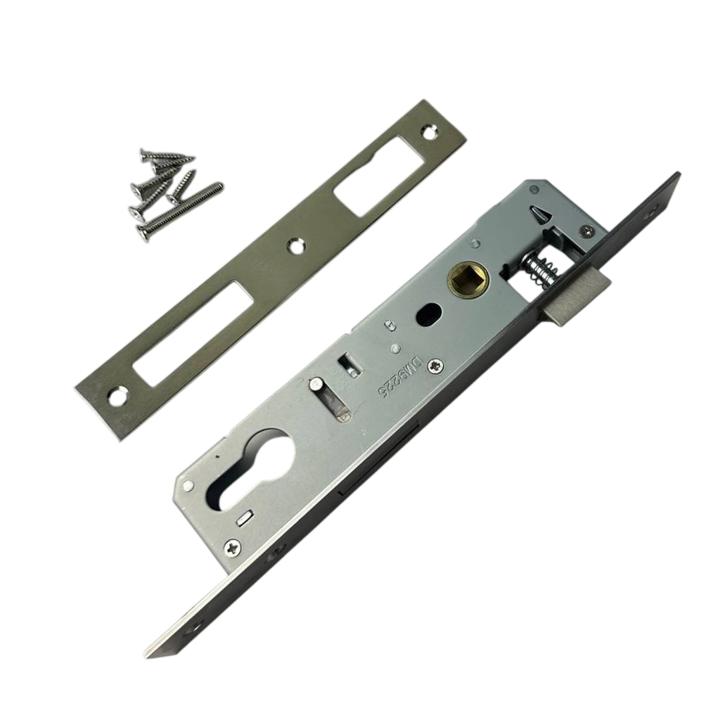 Замок DORMAKABA ALU, 25/92/24, с защелкой, ригелем и отв. планкой Замок DORMAKABA ALU, 25/92/24, с защелкой, ригелем и отв. планкой